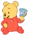 Baby Pooh playing
