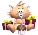 cat with cake
