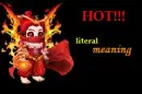 on fire