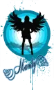 mandy light blue animated angel
