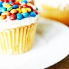 mmm...smartie cupcake