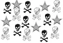 skulls and stars