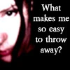 Thrown away