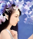 fairy with flowers