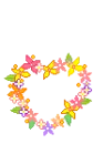 heart crown of flowers