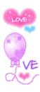 love hearts & balloon