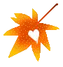 tree leaf with a heart inside