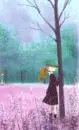 cute girl near a tree