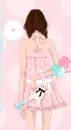 cute fashion girl with a bunny