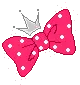 cute ribbon with a crown