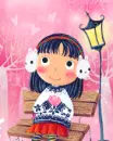 cute little girl in winter
