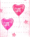 i love you : pink balloons