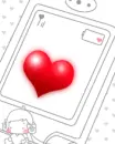 beating heart on a mobile phone