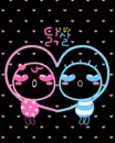 lovers making a heart