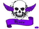 kate purple skull