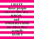 know and understand