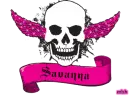 savanna pink skull