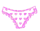 thong pink hearts
