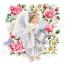 angel in the gardin