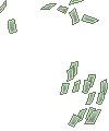 falling money