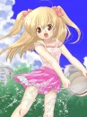 anime girl pink