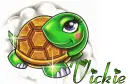 Turtle with Glitter and Name 