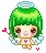 green hair