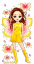 Yellow Dress Brunette Candy Bar