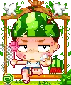 Boy in melon cup