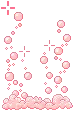 pink bubbles