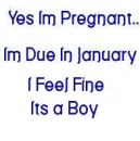 yes i'm pregnant...