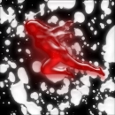 red glowing fairy flying