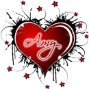 amy red animated heart