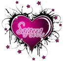 savanna pink animated heart