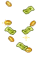 falling money