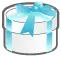 blue bow