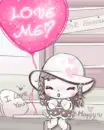 cute little girl sending kisses