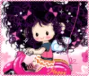 cute bboguri on a scooter