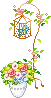 flowers in basket