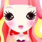 cute kawaii closing her eyes