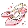 pink shoes