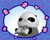 cute panda reading