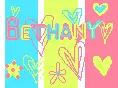 bethany colorful background