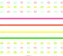 Cute rainbow hearts and polka dots