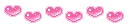 jumping pink hearts