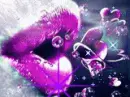 Purple Lips with Glitter
