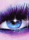 Purple Eye With Glitter