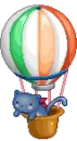 flying with balloon