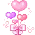 pink hearts