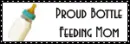 proud bottle feeding mom